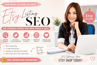 optimize etsy listing and rank on top