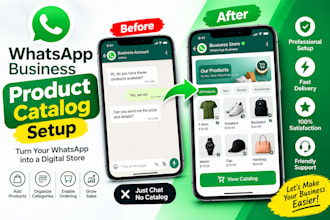 create whatsapp business product catalog setup