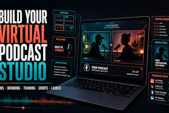 build and launch your branded virtual video podcast
