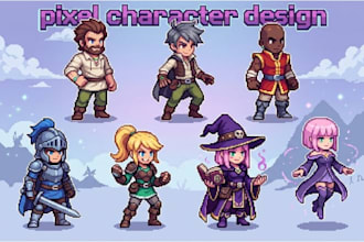 create pixel art character design animation spritesheet pixel video game art
