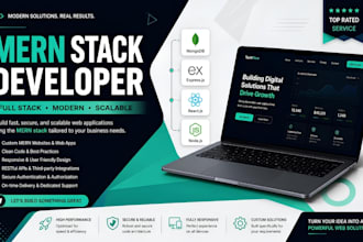 build a custom mern stack website with react node js and mongodb