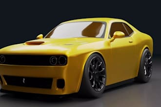 3d printed car model for tabletop gamers,printable miniature car,custom stl file