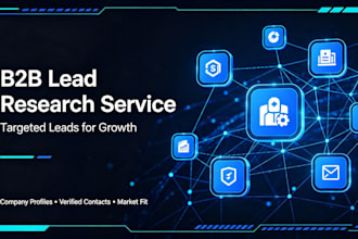 do strategic lead research for b2b and start up business and company