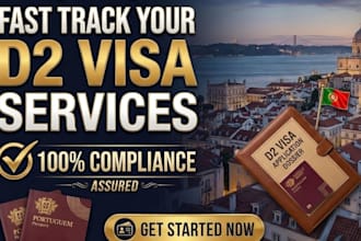 help you with portugal d2 visa business plan and application