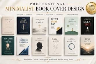 design minimalist book cover, poetry book, album cover, book cover design