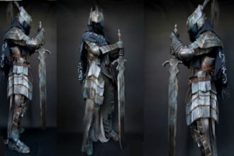 create custom cosplay creation wearable game movie cosplay armor props design