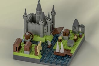 create custom lego houses, buildings and architectural mocs