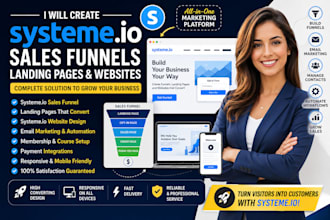 create systeme io sales funnel systeme io landing page systeme io website