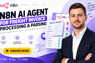 build an n8n ai agent for automated freight invoice processing and parsing