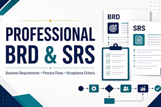 create a professional brd and software requirement document