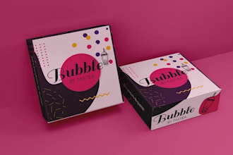 design mailer box, box packaging and 3d mockup