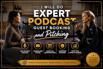 do expert podcast guest booking and pitching