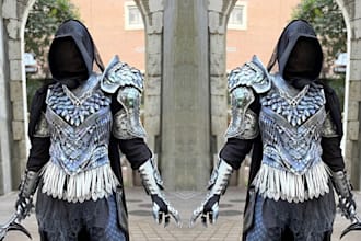 custom wearable cosplay creation eva foam fantasy cosplay amor props for print