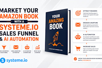 market your amazon book with a systeme io sales funnel and ai automation