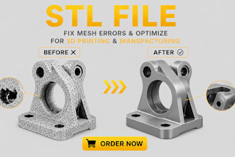 fix mesh errors and optimize your stl file for 3d printing and manufacturing