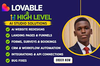 build ghl ai studio website lovable ai app, lovable dev website