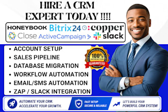 do copper close honeybook bitrix24 activecampaign crm slack zapier integration