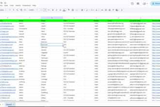 collect emails , phone number, location , company name