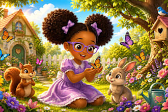 children story book illustration children story children story book illustration