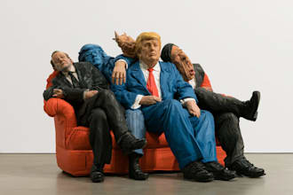design an political or satirical cartoon