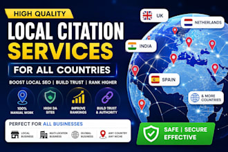 spain india france south africa uk nap usa local citations