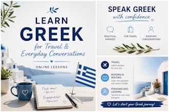 teach you greek for travel and everyday conversations