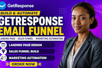 build getresponse email funnel landing page sales funnel marketing automation