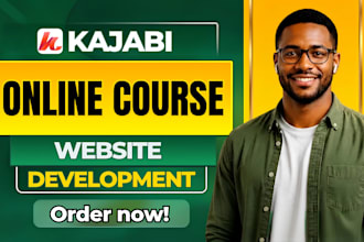 build kajabi online course, kajabi membership site, setup kajabi website design