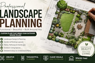 create professional landscape plans and outdoor space designs