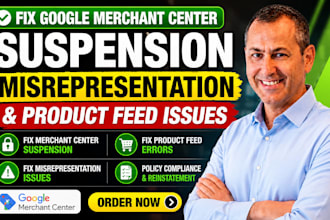 fix merchant center suspension misrepresentation feed errors product disapproval