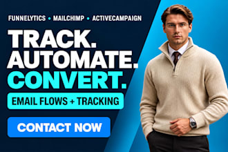 integrate funnelytics mailchimp activecampaign email tracking automation flows