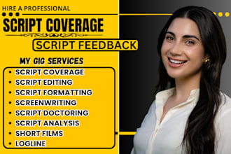 provide professional script coverage and screenplay analysis
