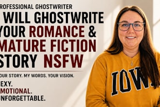 ghostwrite your mafia romance adult fiction nsfw romance novel story