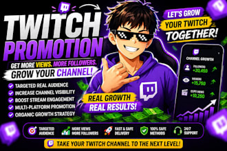 promote your twitch channel and grow your stream audience