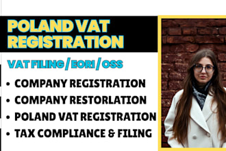 handle poland vat registration, vat filing, eori, puesc, oss
