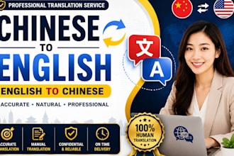translate chinese to english or english to chinese professionally