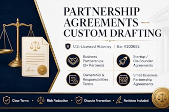 draft a legally binding startup cofounder partnership agreement