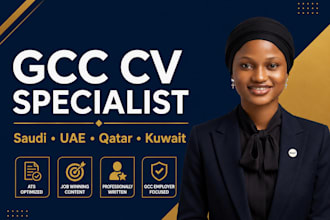 your ats optimized resume cv for saudi uae qatar kuwait job, cover letter
