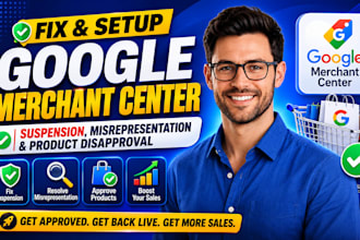 fix google merchant center suspension, misrepresentation and product disapproval