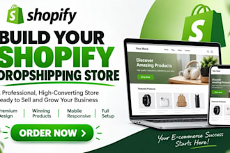 build a shopify dropshipping store
