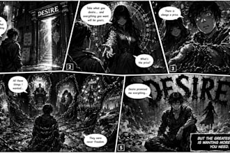 create a professional webtoon comic from your script