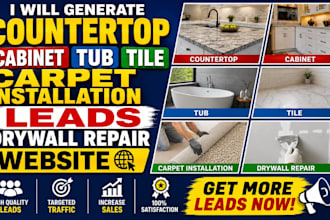 countertop cabinet tub tile carpet installation leads drywall repair website