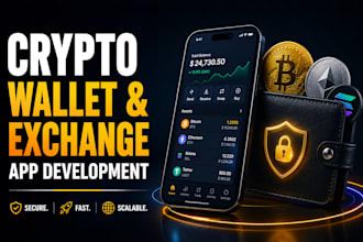 develop crypto wallet app blockchain app fintech app crypto exchange