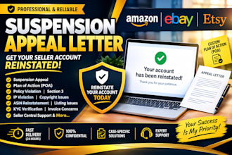 write amazon walmart suspension appeal letter and reinstate your account