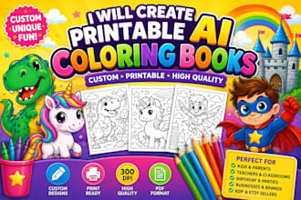 create printable ai coloring books