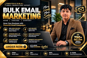 send 5 million bulk emails, email blast and email marketing campaign to inbox