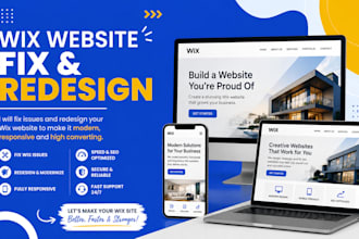 fix wix website issues, wix development, wix redesign, wix website design edit