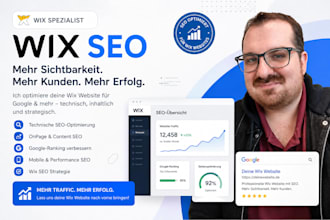 audit and optimize your dentists existing wix website for german local SEO