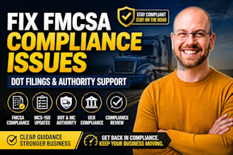 fix fmcsa compliance issues, dot filings and trucking authority problems