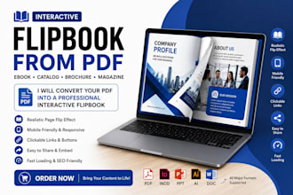 create an interactive flipbook from PDF ebook catalog or magazine